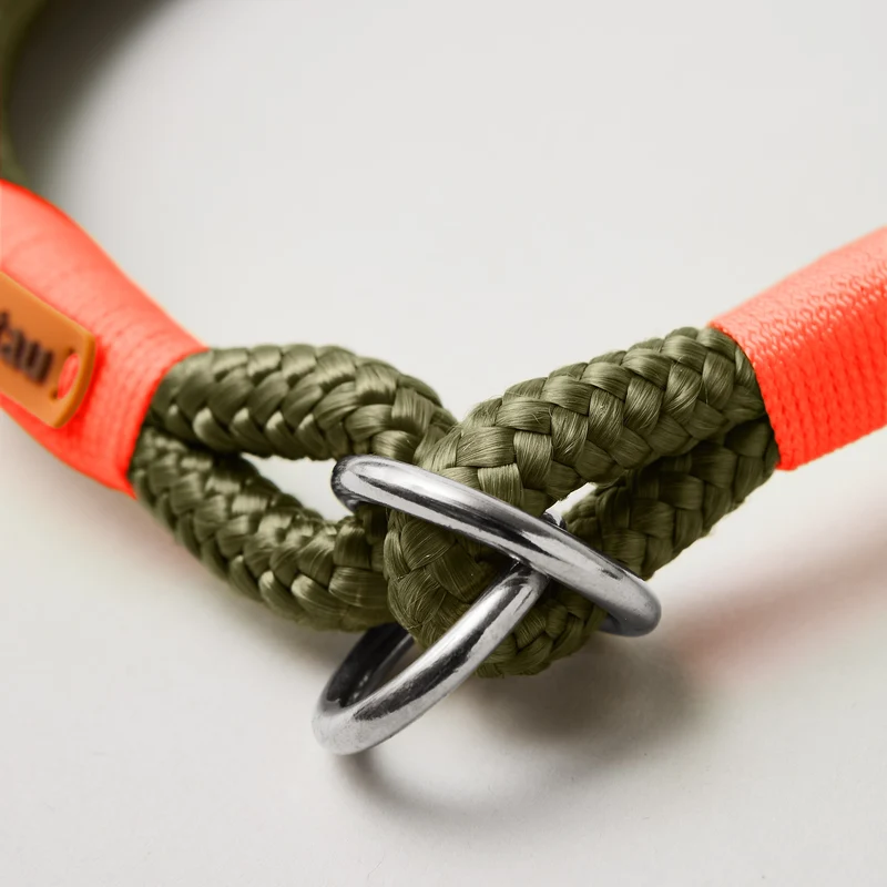 Zugstopp-Halsband Olive Grove NEONORANGE