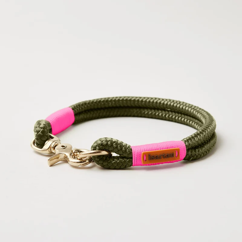 Festes Halsband Olive Grove NEONPINK