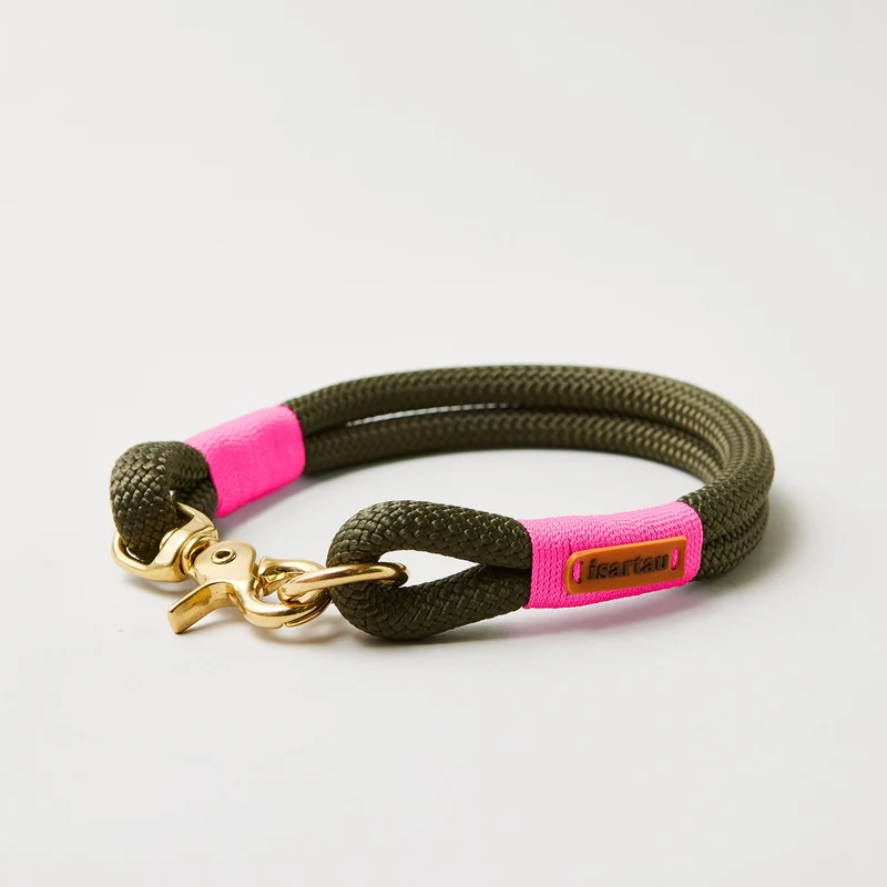 Festes Halsband Olive Grove NEONPINK