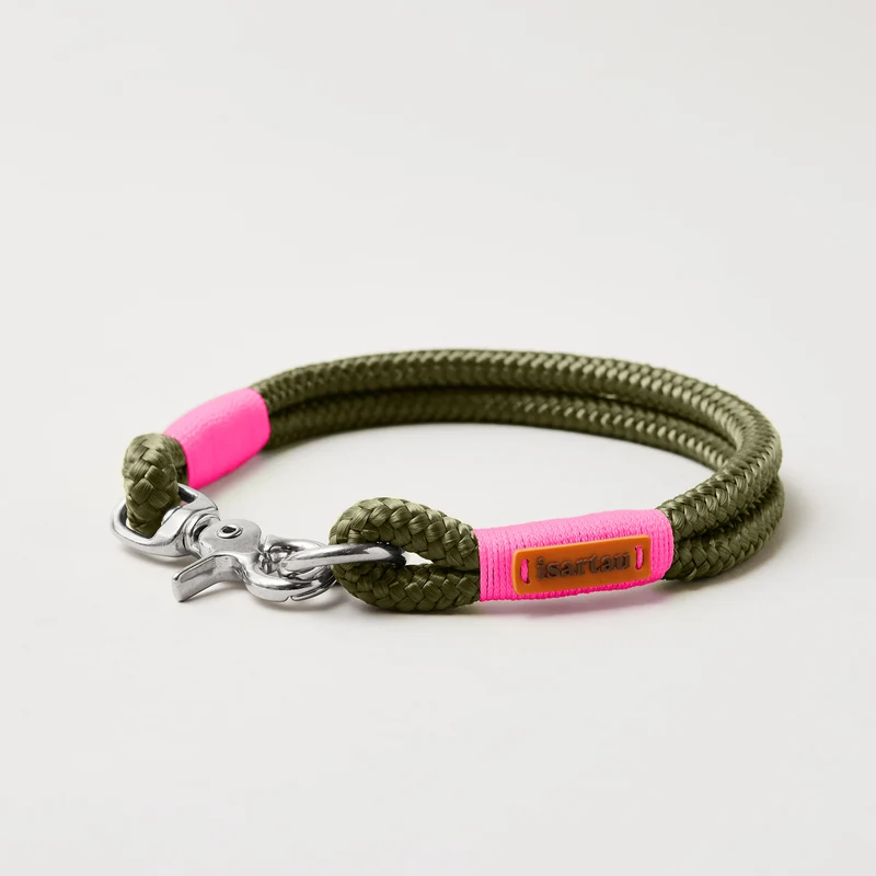 Festes Halsband Olive Grove NEONPINK