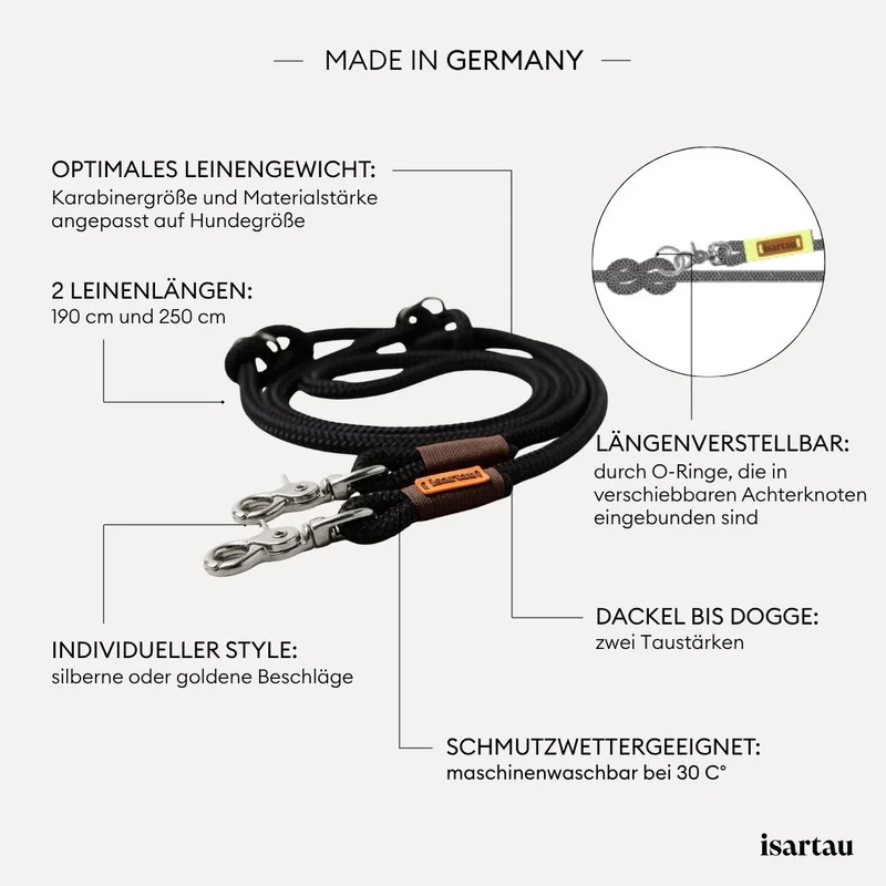 Tauleine Black Mamba DUNKELBRAUN, 190 cm (Standard)