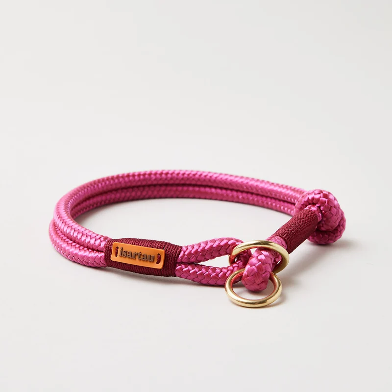 Zugstopp-Halsband Viva Magenta BURGUNDER