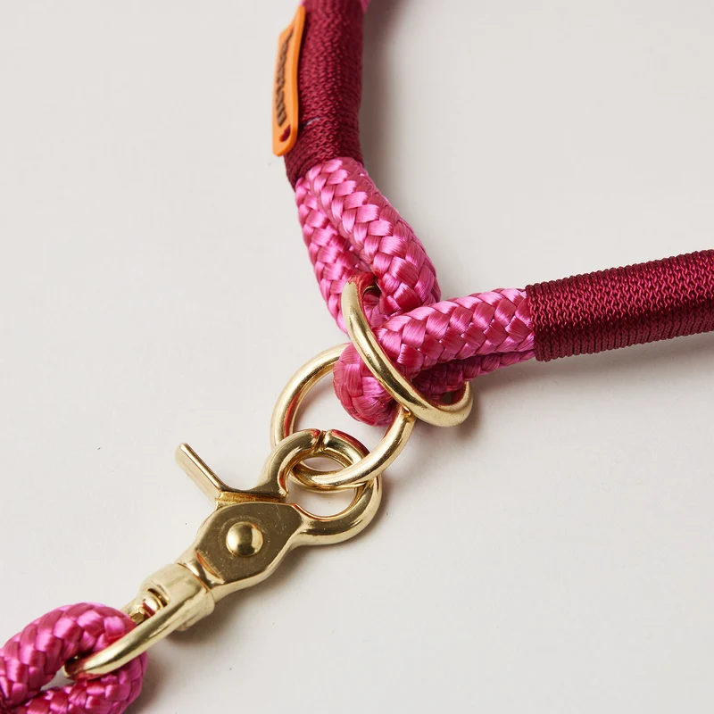 Zugstopp-Halsband Viva Magenta BURGUNDER