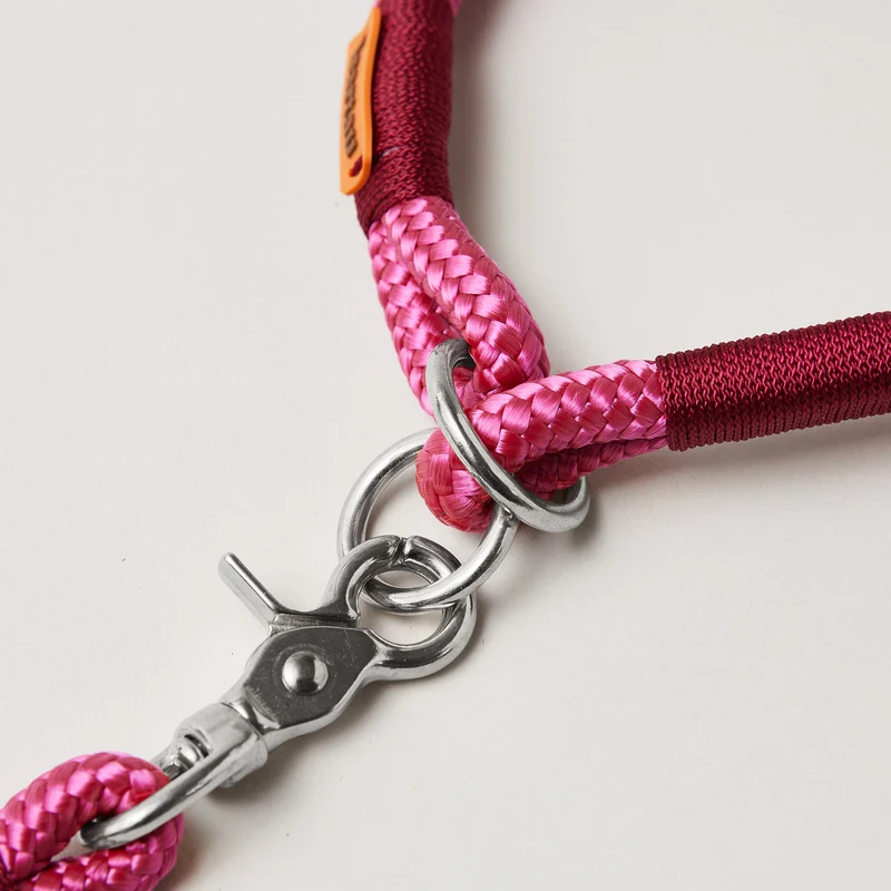 Zugstopp-Halsband Viva Magenta BURGUNDER