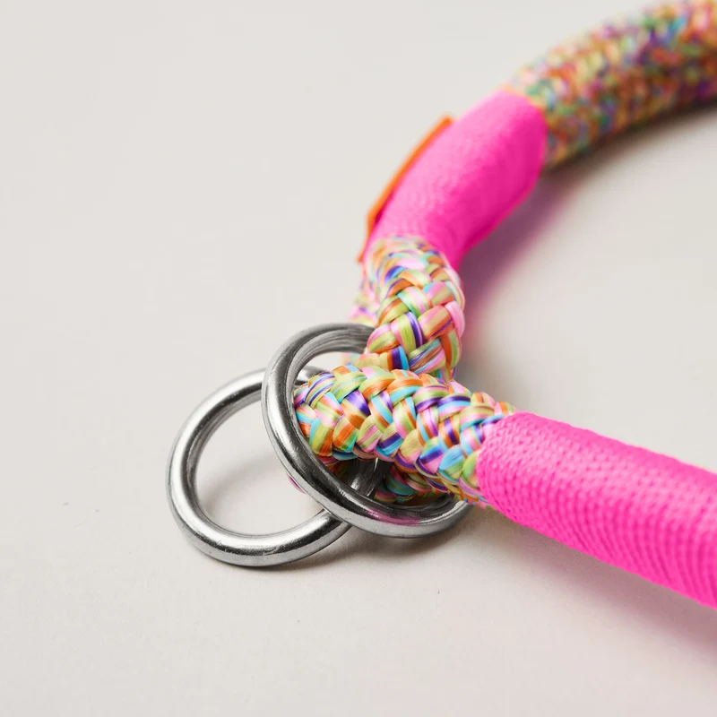 Zugstopp-Halsband Easy Summer NEONPINK