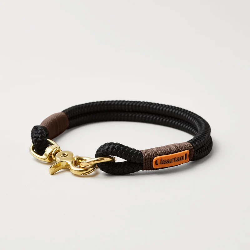 Festes Halsband Black Mamba DUNKELBRAUN
