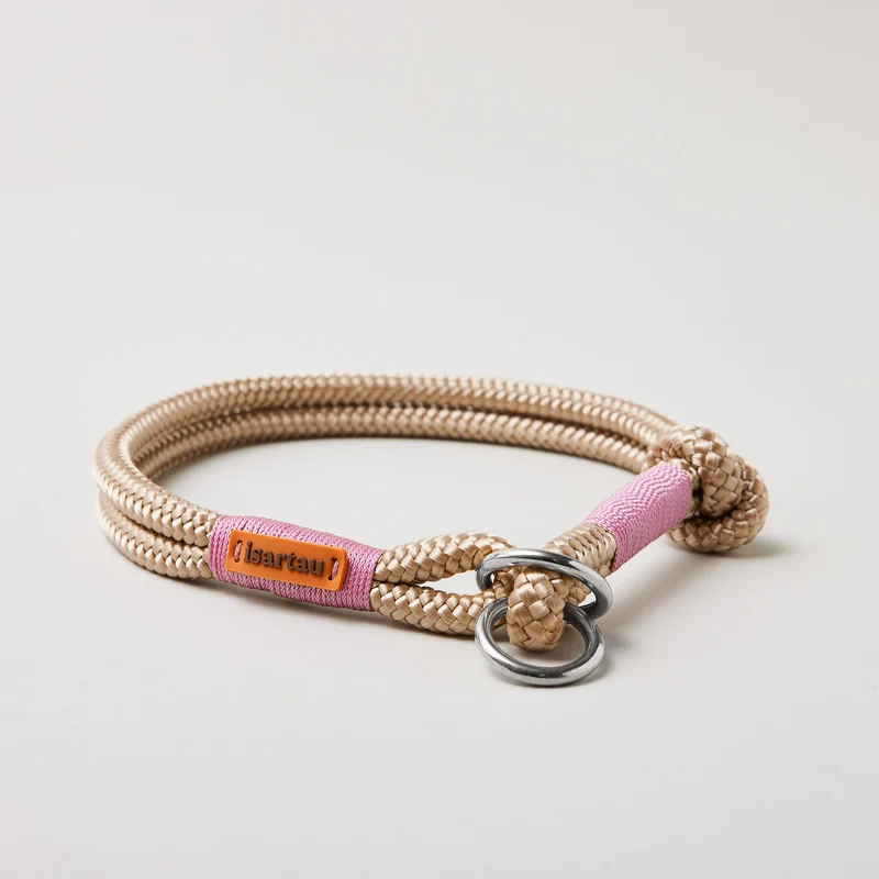 Zugstopp-Halsband Wood Owl ROSE