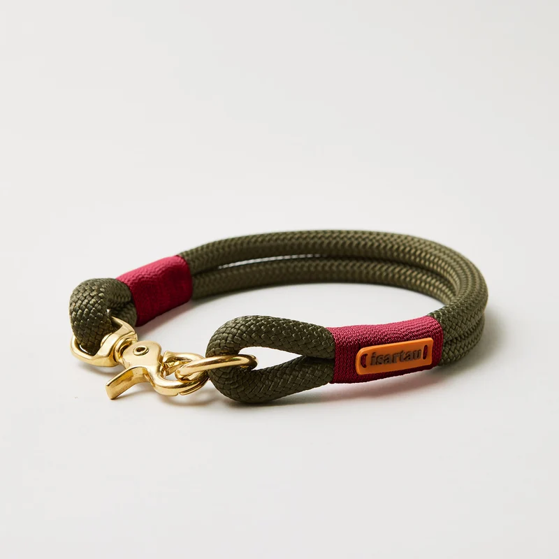 Festes Halsband Olive Grove BURGUNDER