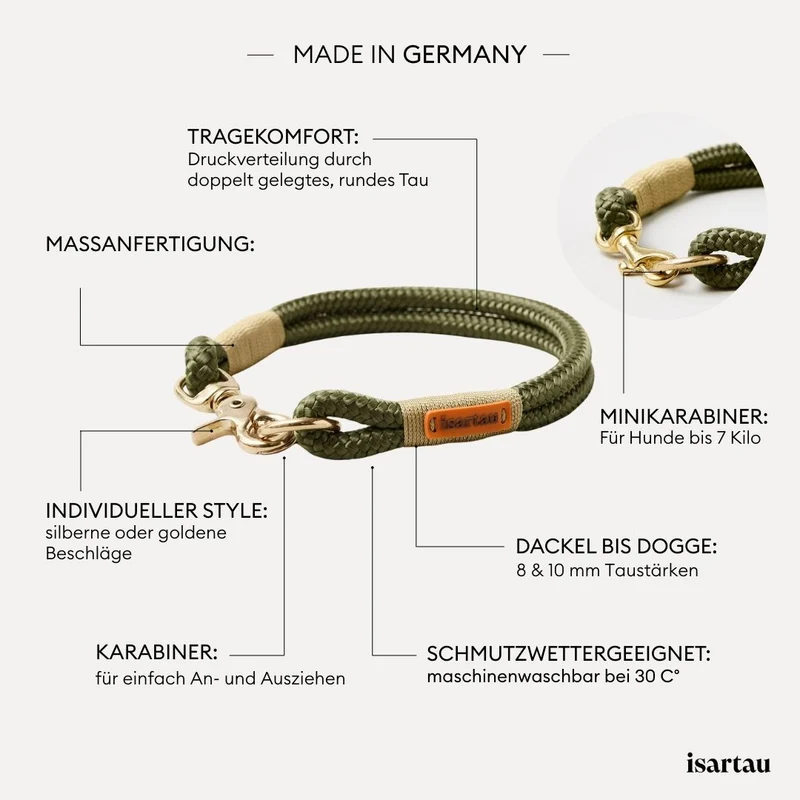Festes Halsband Olive Grove GOLD