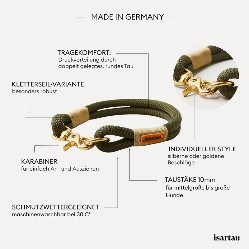 Festes Halsband Olive Grove GOLD