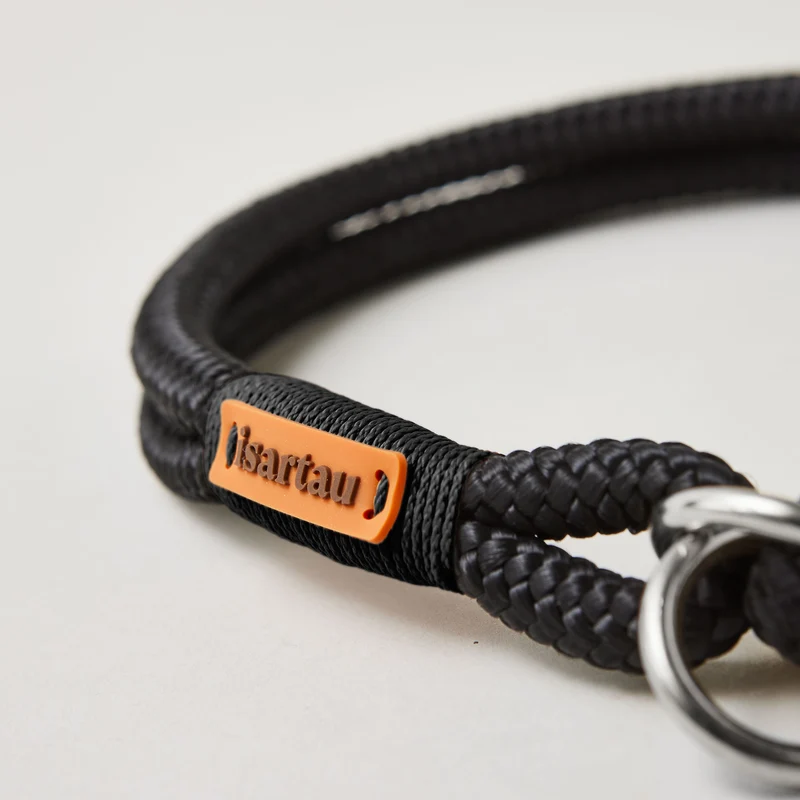 Zugstopp-Halsband Black Mamba SCHWARZ
