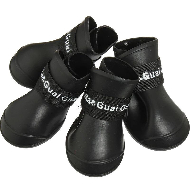 Pet Dog Rain Boots Booties Waterproof Protective Rubber Shoes