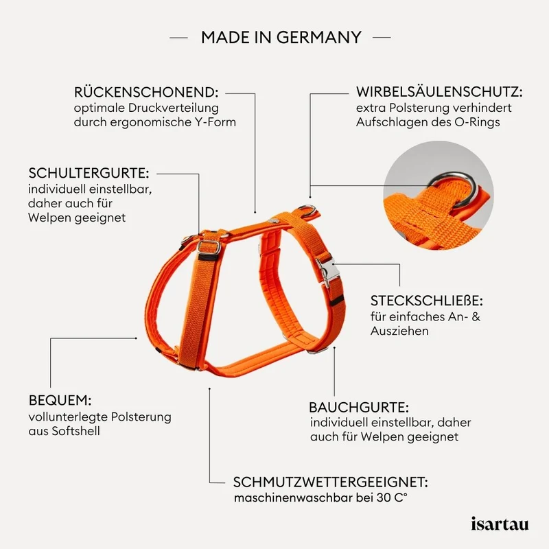 Hundegeschirr Softie NEONORANGE
