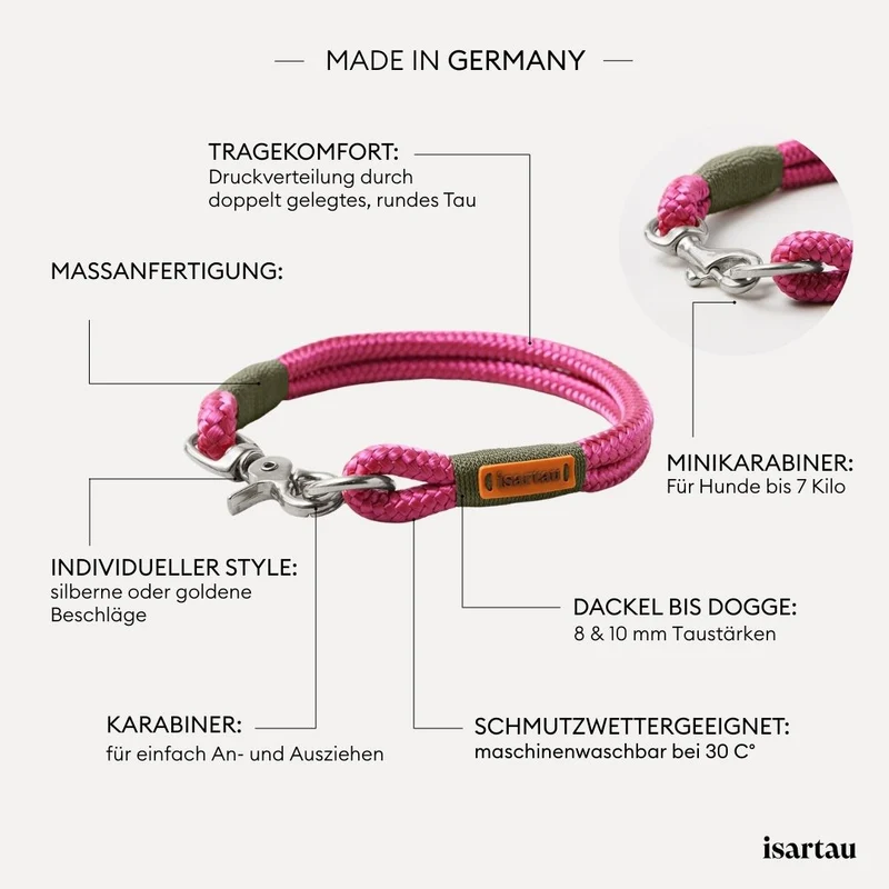 Festes Halsband Viva Magenta OLIV