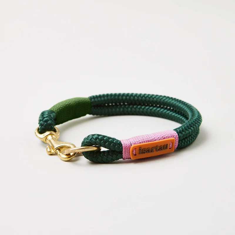 Festes Halsband Evergreen ROSE-GRÜN