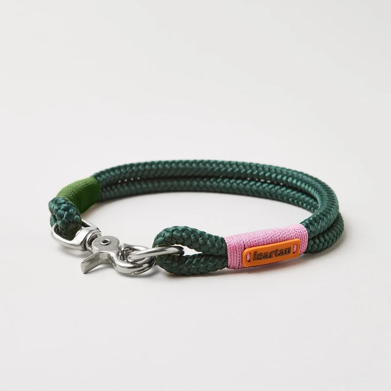 Festes Halsband Evergreen ROSE-GRÜN