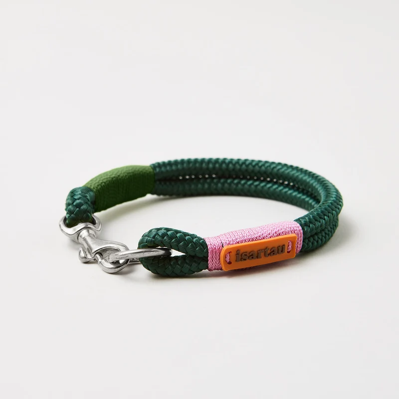 Festes Halsband Evergreen ROSE-GRÜN