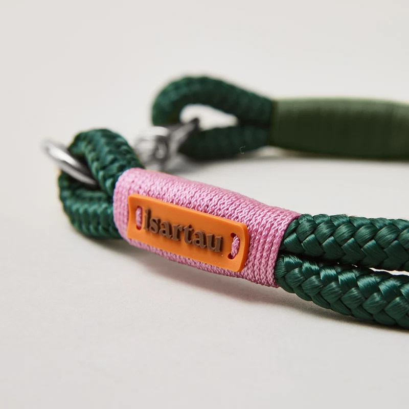 Festes Halsband Evergreen ROSE-GRÜN