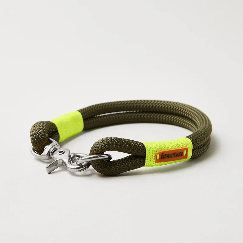 Festes Halsband Olive Grove NEONGELB