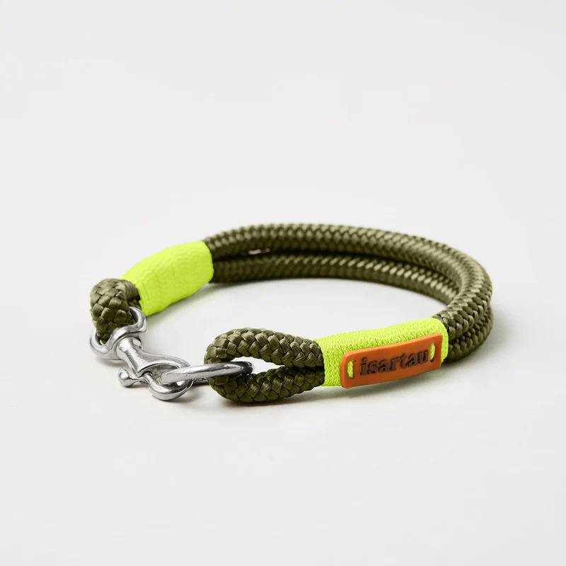 Festes Halsband Olive Grove NEONGELB