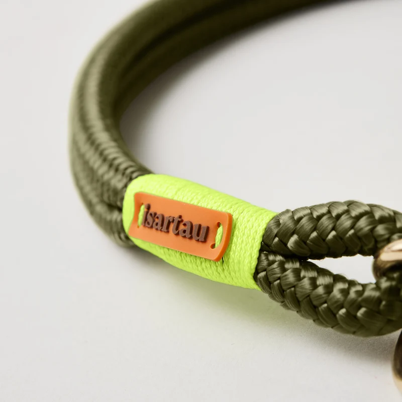 Festes Halsband Olive Grove NEONGELB
