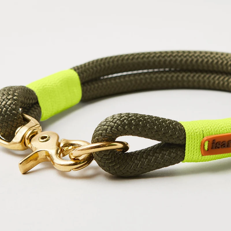Festes Halsband Olive Grove NEONGELB