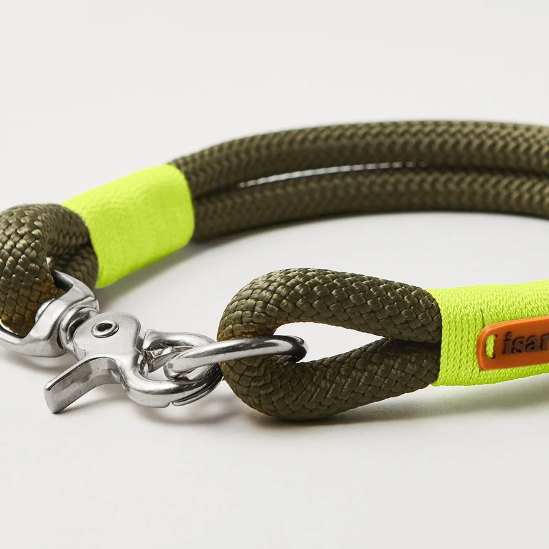 Festes Halsband Olive Grove NEONGELB