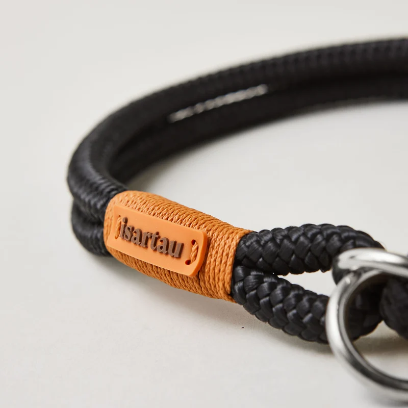 Zugstopp-Halsband Black Mamba ROST-ORANGE