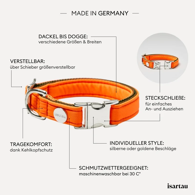 Halsband Softie NEONORANGE-OLIV