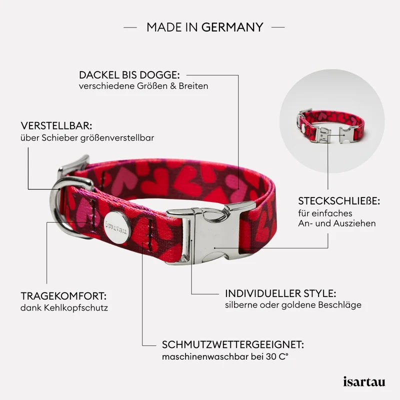 Designerhalsband HERZKLOPFEN