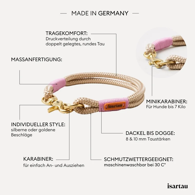 Festes Halsband Wood Owl ROSE
