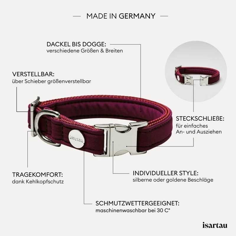Halsband Softie BURGUNDER