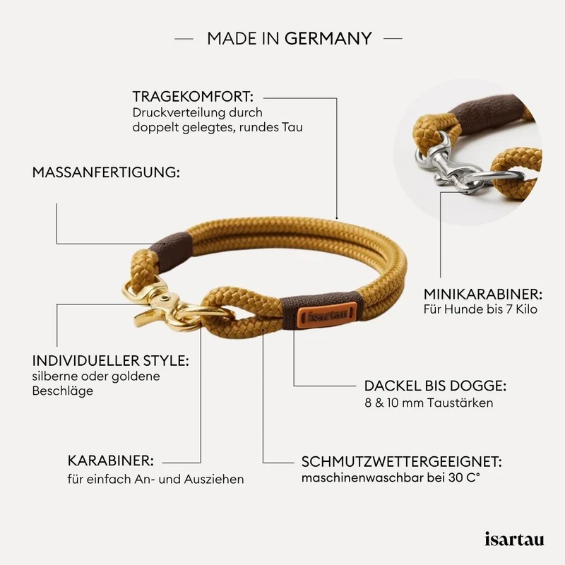 Festes Halsband Sweet Toffee DUNKELBRAUN