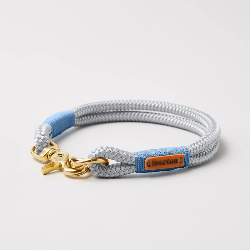 Festes Halsband Pebble Stone HELLBLAU