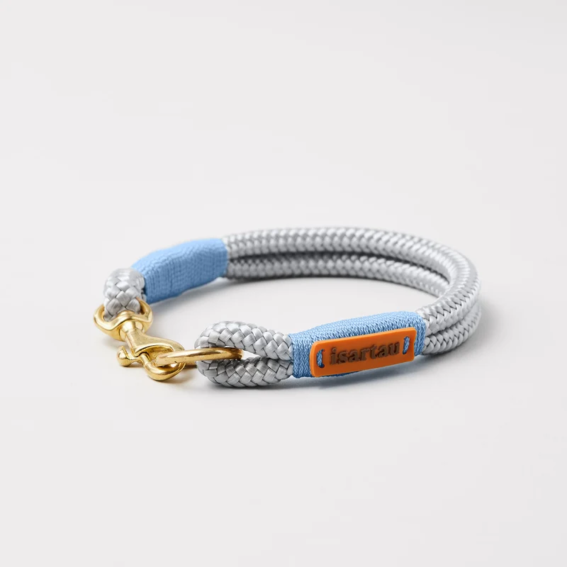 Festes Halsband Pebble Stone HELLBLAU