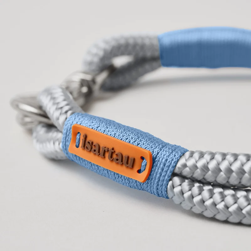 Festes Halsband Pebble Stone HELLBLAU