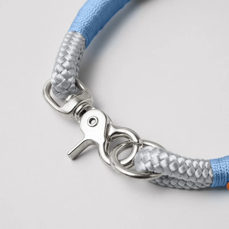 Festes Halsband Pebble Stone HELLBLAU
