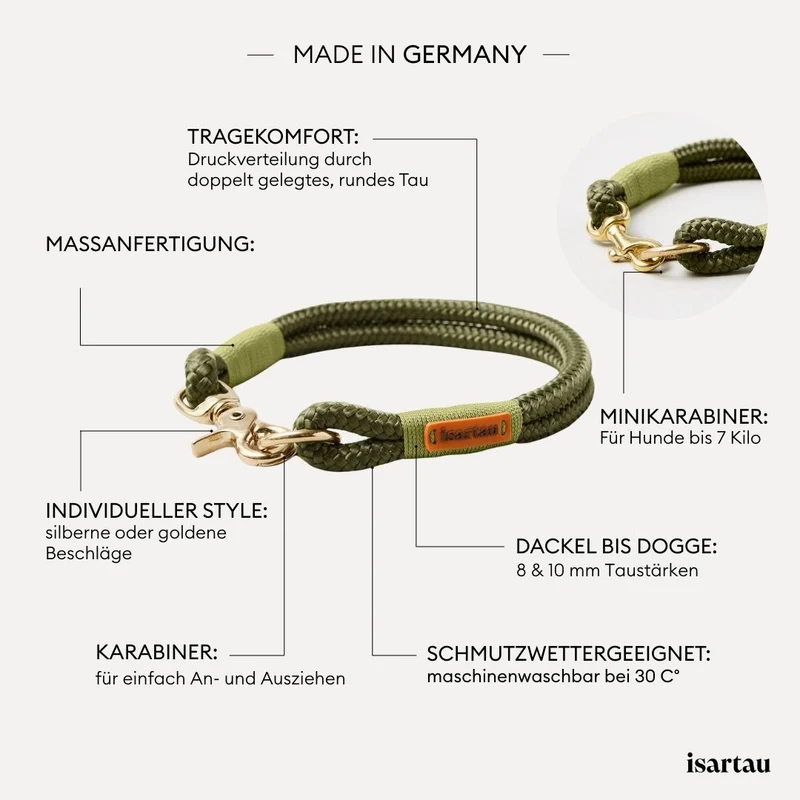 Festes Halsband Olive Grove MOOS