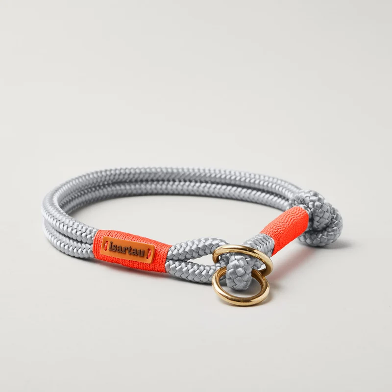 Zugstopp-Halsband Pebble Stone NEONORANGE