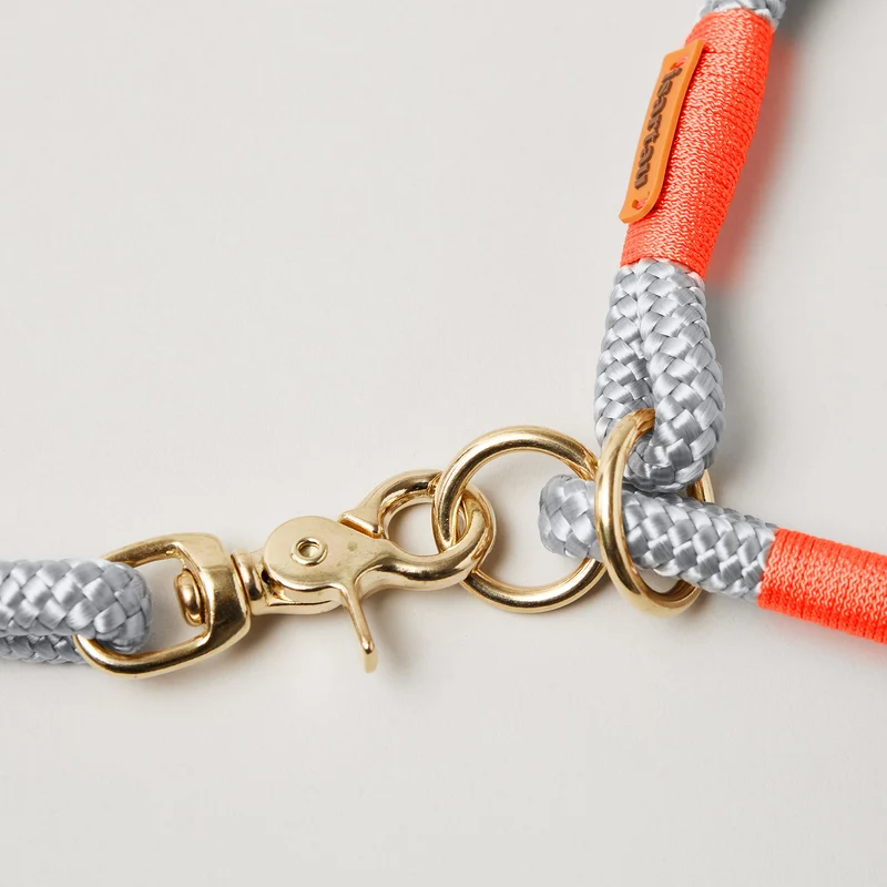 Zugstopp-Halsband Pebble Stone NEONORANGE
