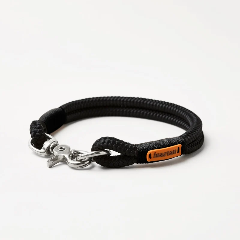 Festes Halsband Black Mamba SCHWARZ
