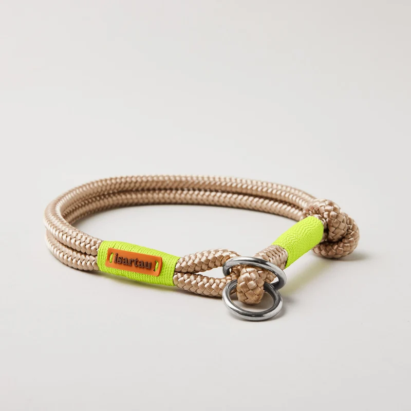 Zugstopp-Halsband Wood Owl NEONGELB
