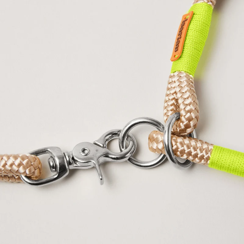 Zugstopp-Halsband Wood Owl NEONGELB