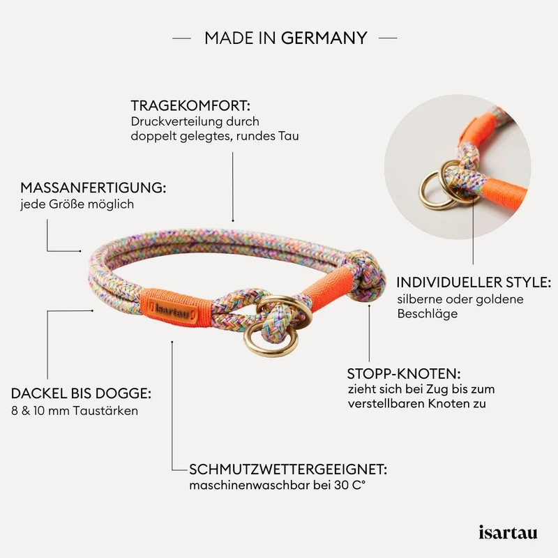 Zugstopp-Halsband Easy Summer NEONORANGE