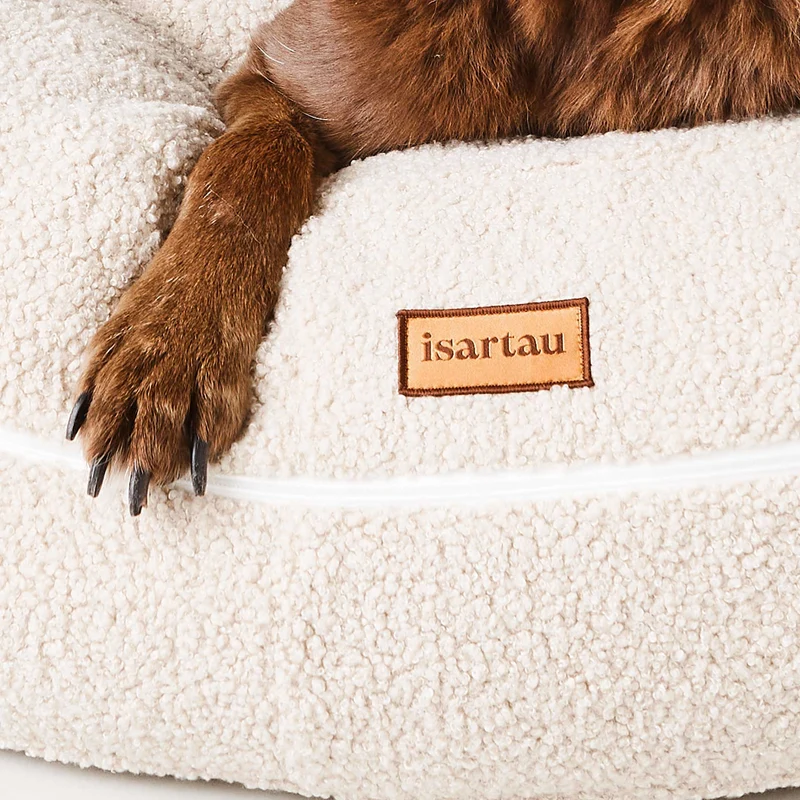 Hundebett rund, Bagelbettchen, Teddy SAND