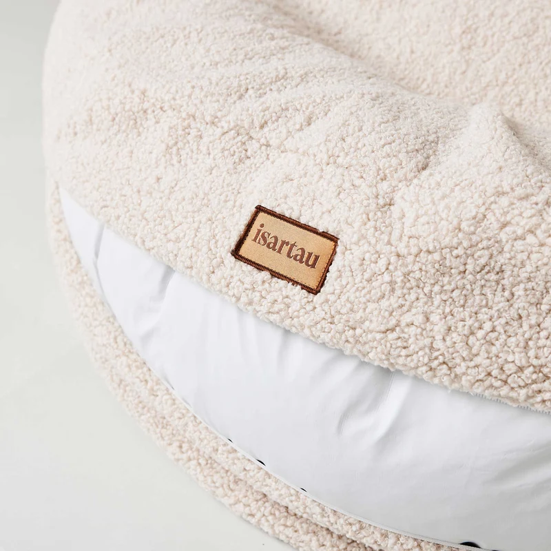 Hundebett rund, Bagelbettchen, Teddy SAND