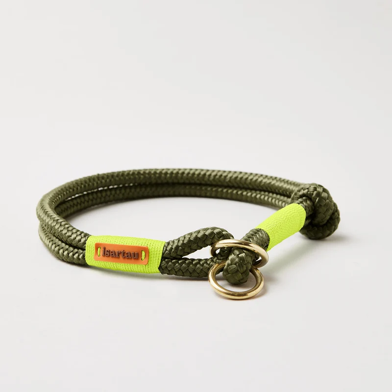 Zugstopp-Halsband Olive Grove NEONGELB