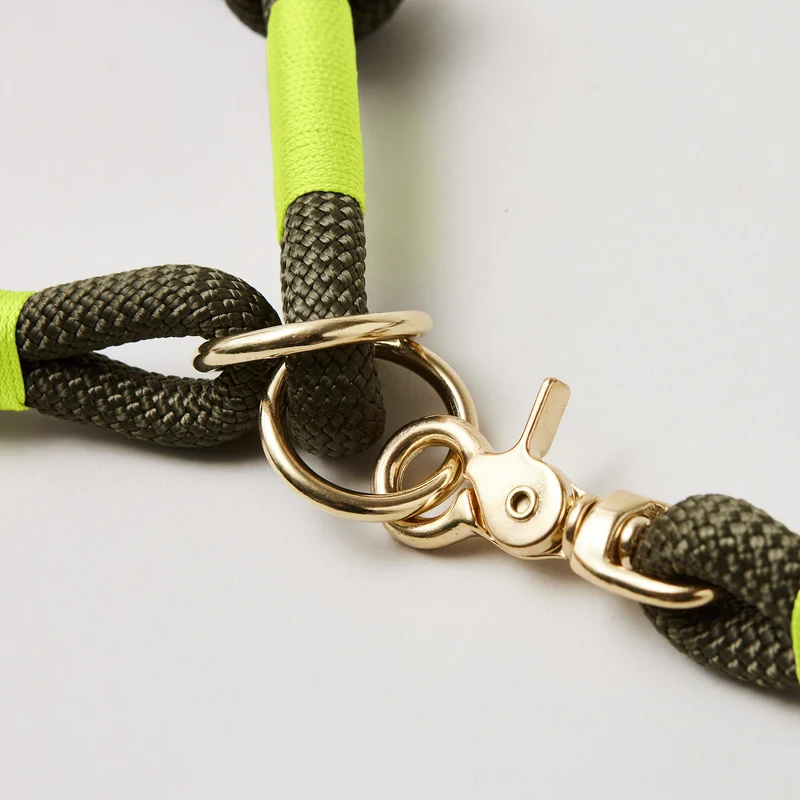 Zugstopp-Halsband Olive Grove NEONGELB