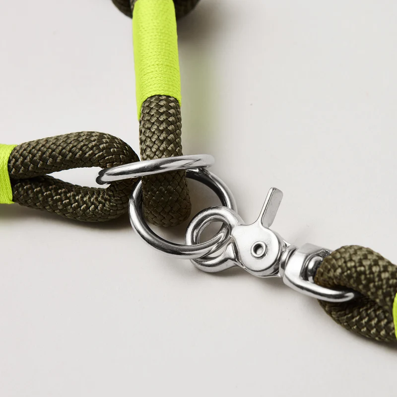 Zugstopp-Halsband Olive Grove NEONGELB