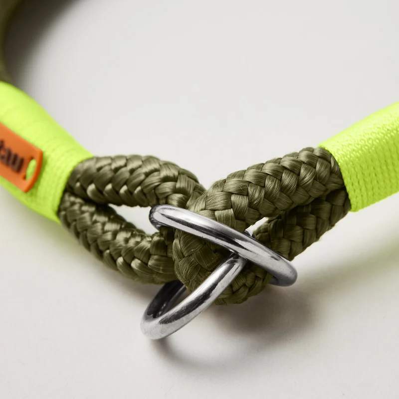Zugstopp-Halsband Olive Grove NEONGELB